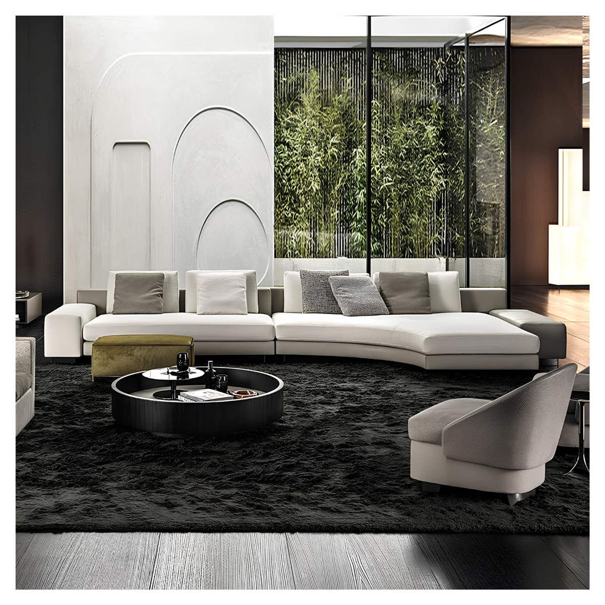 Arc Blanc Sectional Sofa